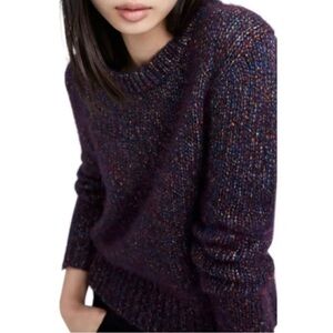 Madewell Sparkle Multicolor Wool Knit Sweater Size XL